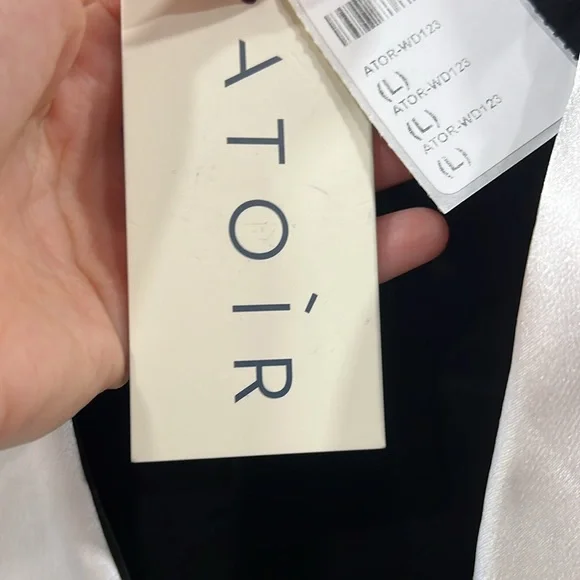 Atoir Mira Blazer Dress in Black & Cream